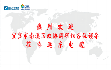 南溪區(qū)政協(xié)黨組書記、主席余水情率隊(duì)蒞臨遠(yuǎn)東電纜宜賓參觀調(diào)研